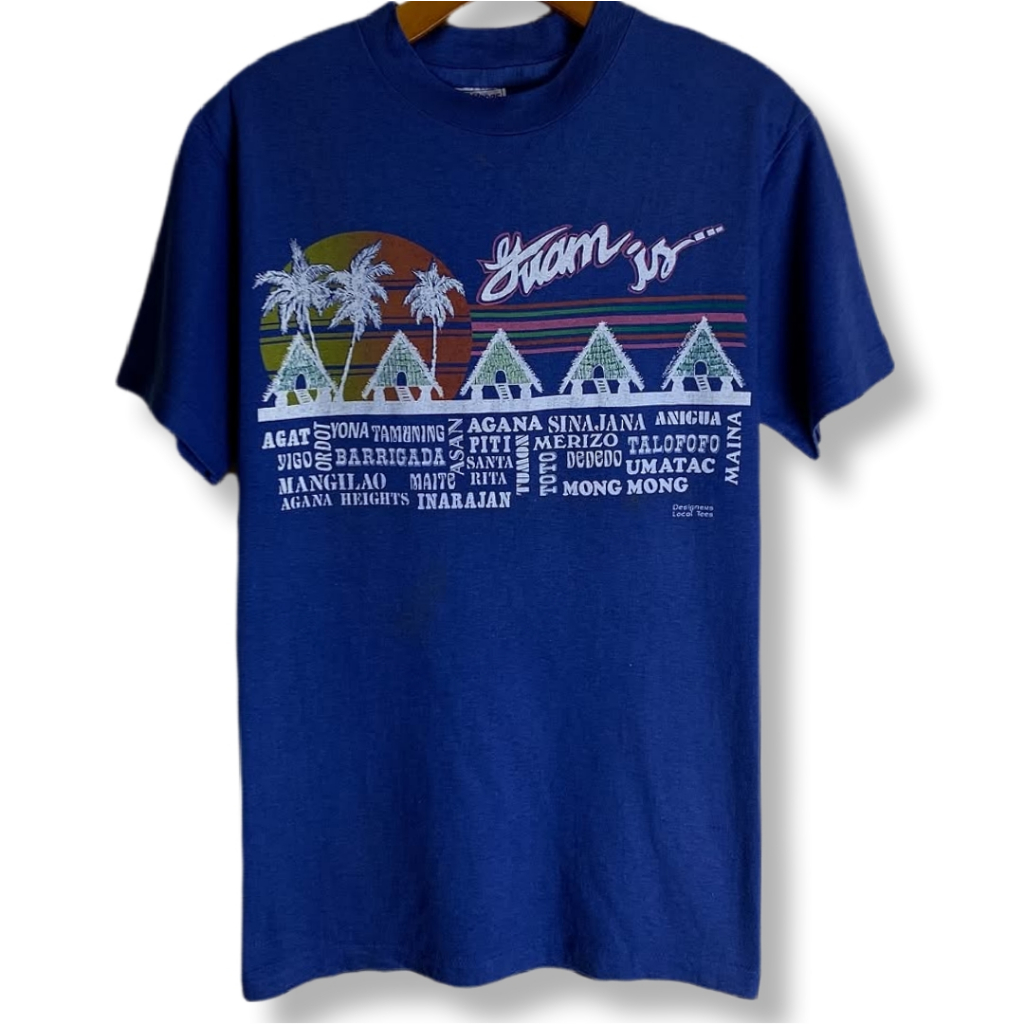 VINTAGE GUAM HAWAIIAN BY HANES BEEFY T-SHIRT | KAOS| AFM