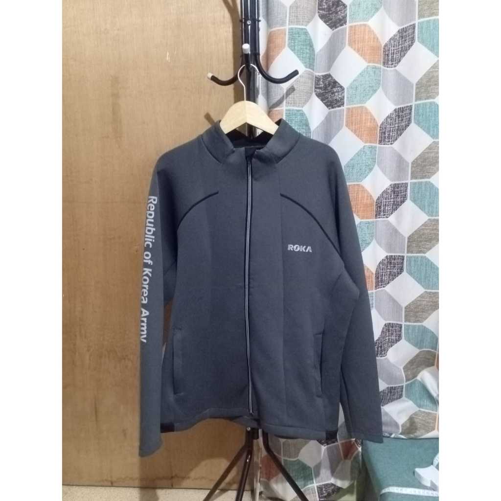 Scuba Rok Army-Jaket Tracktop Brand Rok Army Scuba Warna Abu Unisex