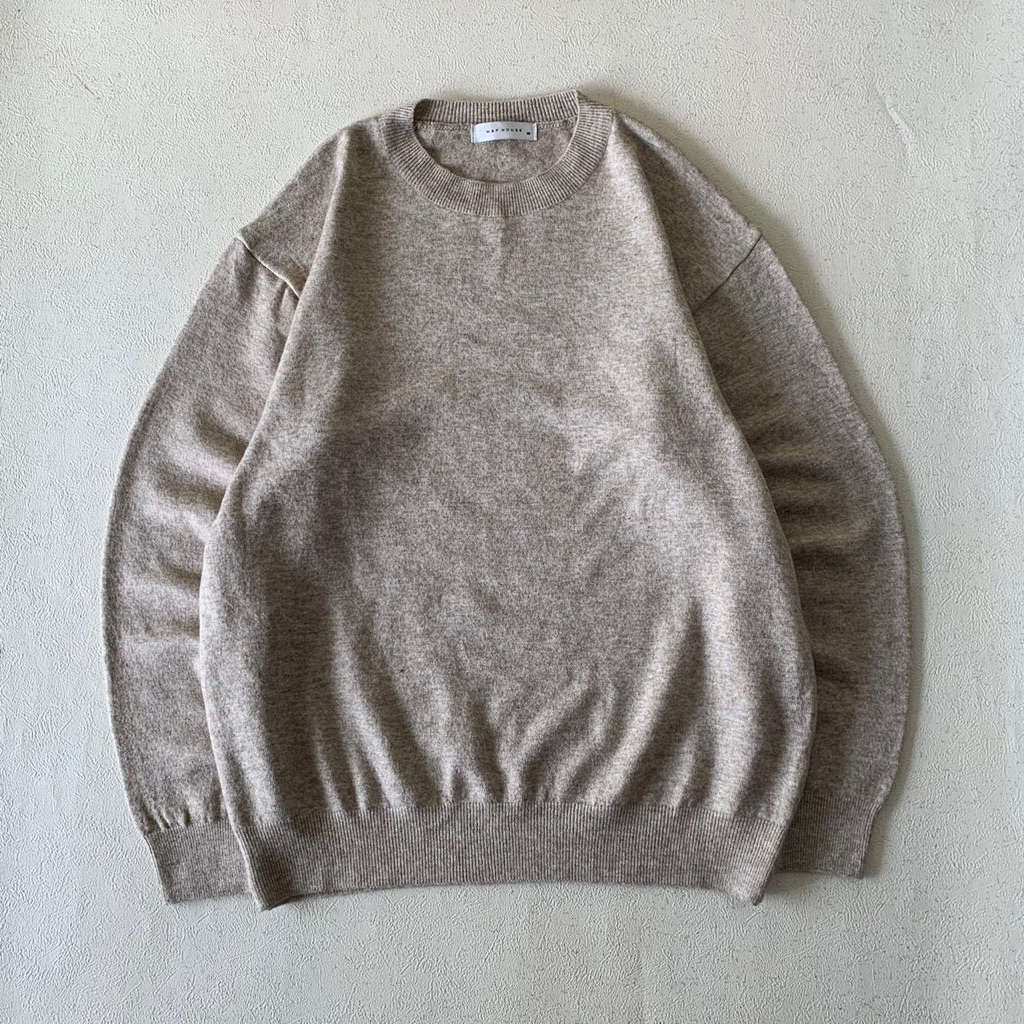W&P House Basic Milk Brown Knitwear Sweater