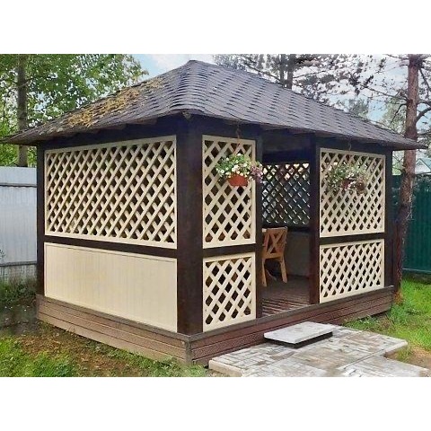 CAHAYA ART FURNITURE-GAZEBO PARGOLA TAMAN KAYU JATI MINIMALIS MODERN , SAUNG GAZEBO TAMAN MINIMALIS 