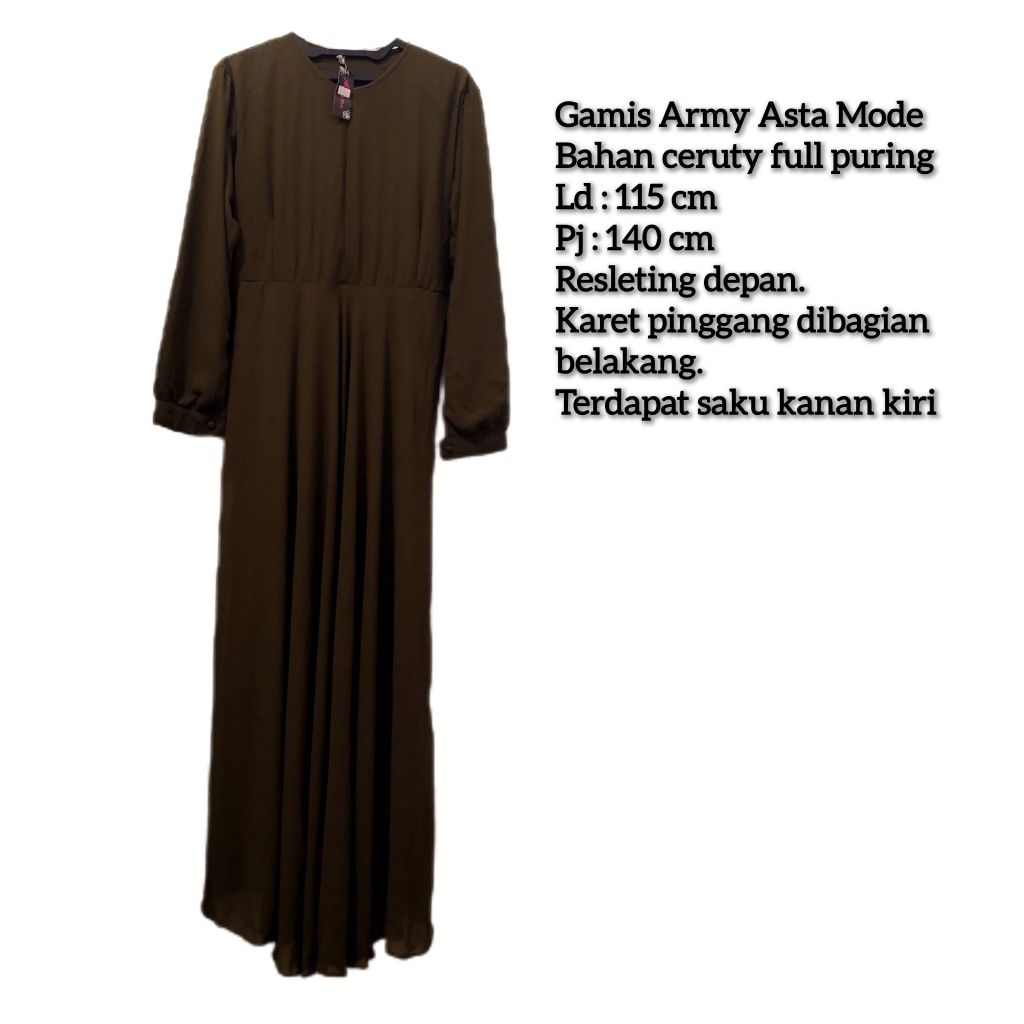 Gamis Army Asta Mode