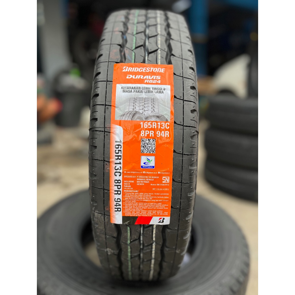 BAN BARU 165R13 BRIDGESTONE DURAVIS 8 P.R. BAN MUATAN GRANDMAX, FUTURA, NEW CARRY DLL