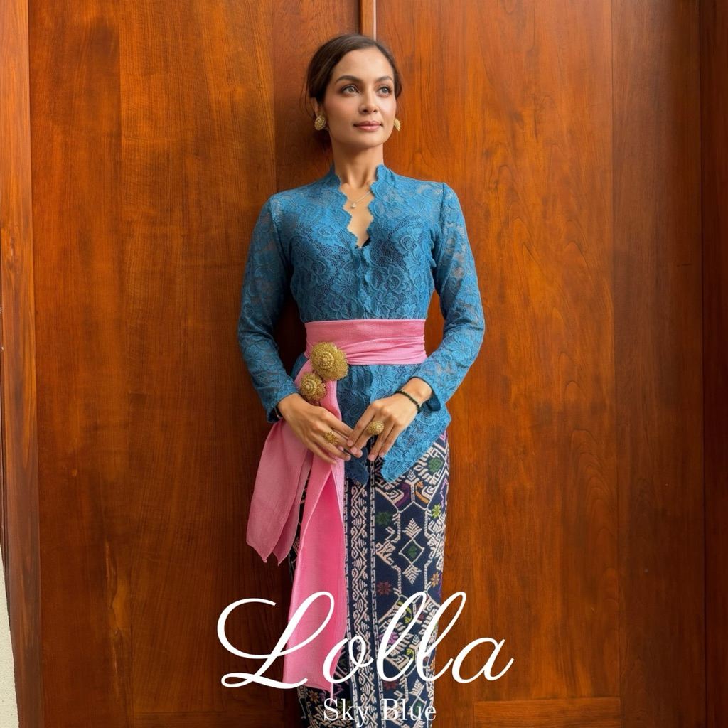 KEBAYA KARTINI LOLLA - KEBAYA BALI BROKAT STRETCH LENGAN PANJANG | KEBAYA BROKAT | KEBAYA BALI | KEB