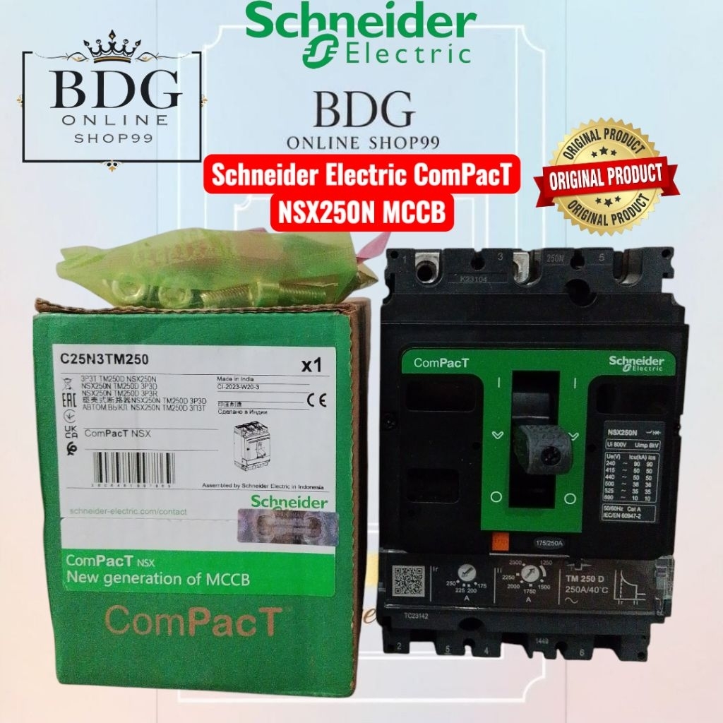 Schneider Electric ComPacT NSX250N MCCB 250A