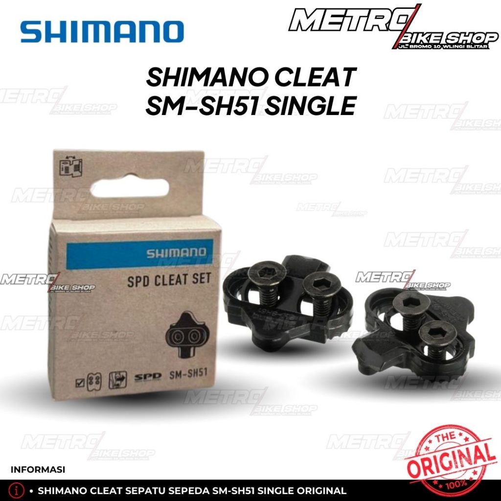 Shimano SM-SH51 Cleat Sepatu Sepeda Shimano Cleat MTB single cleat