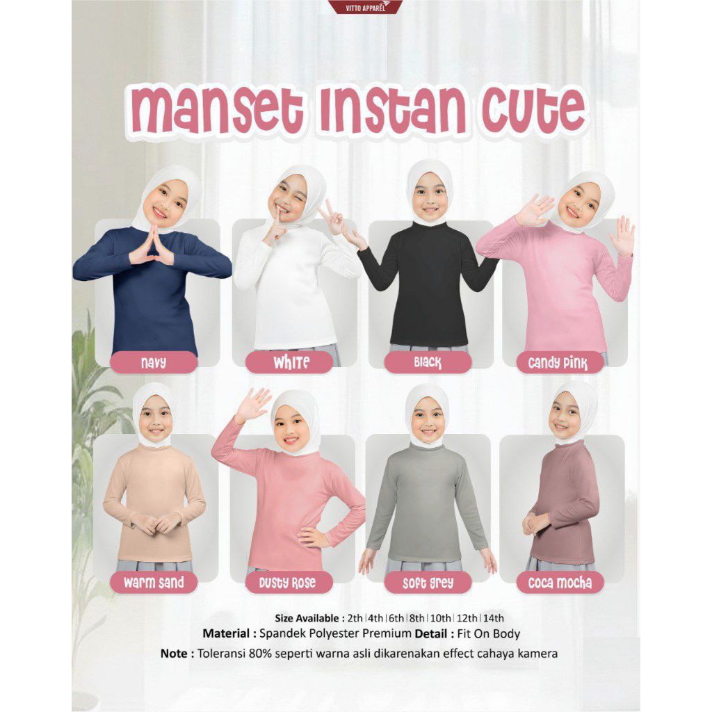 MANSET INSTAN CUTE || BAJU DALAMAN ANAK PEREMPUAN BALITA DAN REMAJA