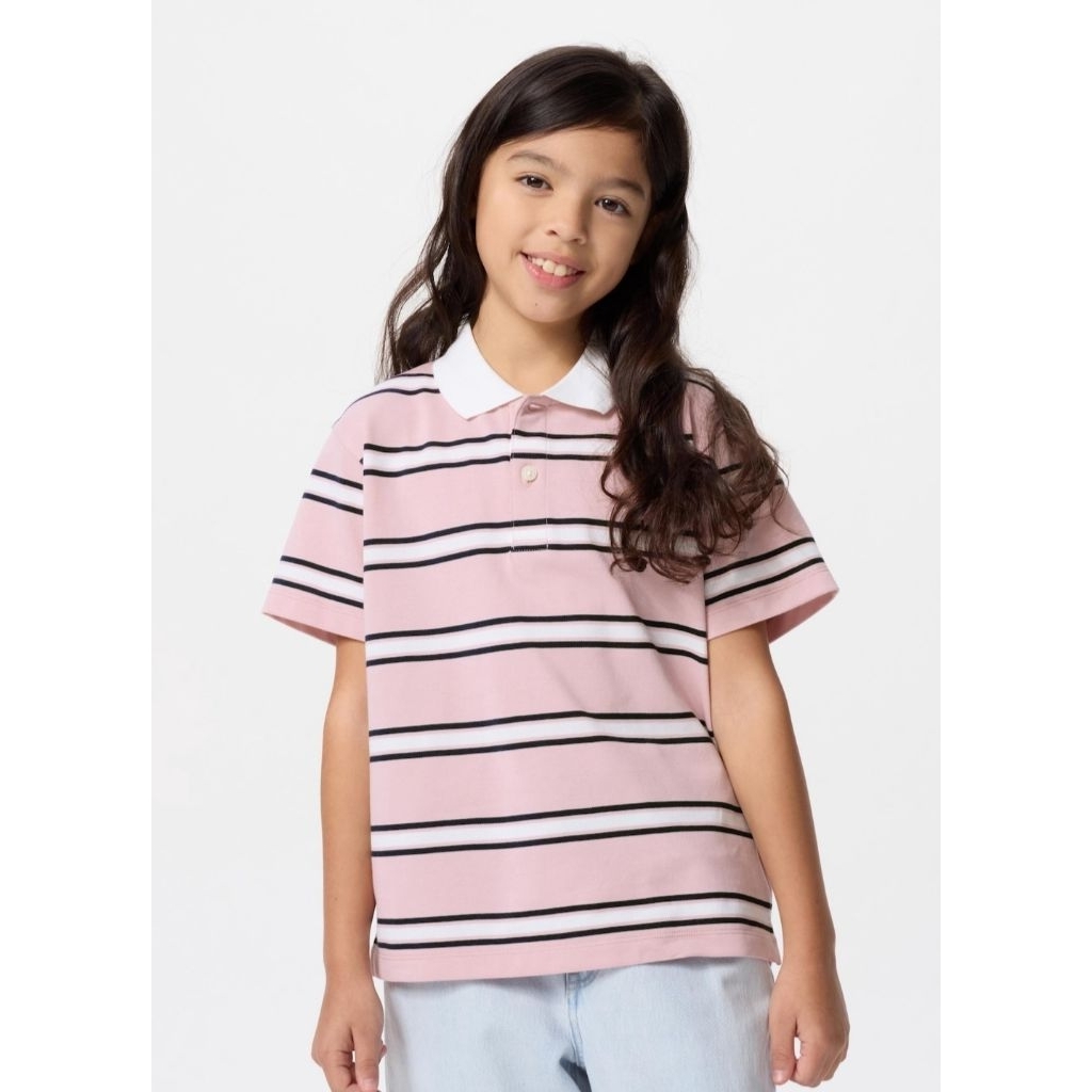 UNIQLO Kaos Polo Dry Pique/Garis