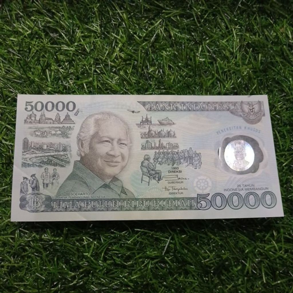 50000 soeharto polimer 1993 asli