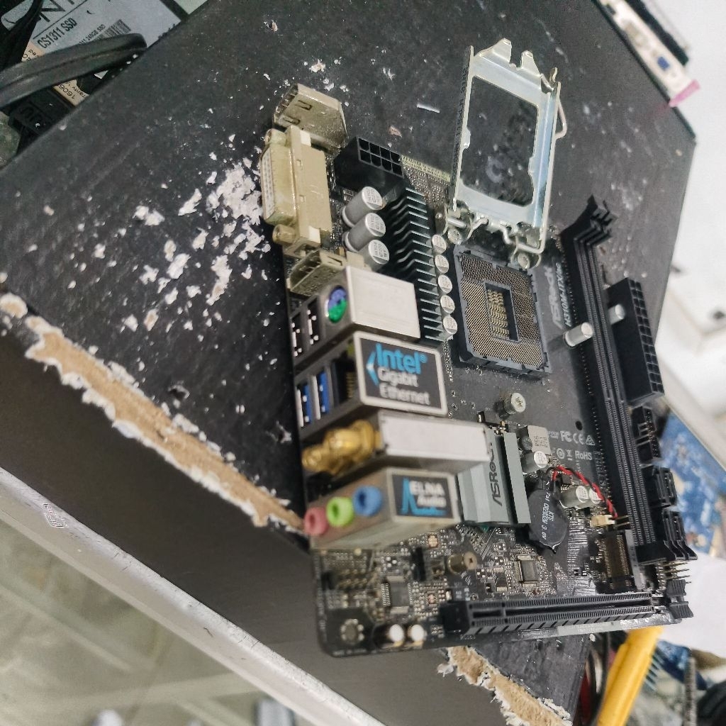 mainboard asrock h310m itx ddr4 socket 1151 support procsesor gen8 dan gen9