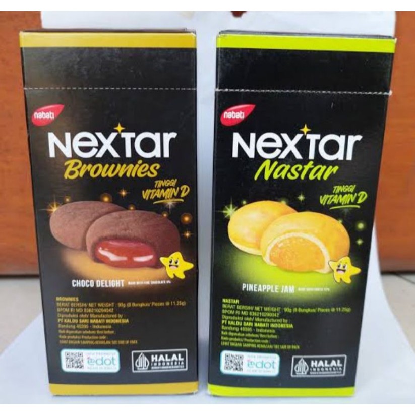 NABATI NEXTAR Box isi 80 gr (8 pcs @ 10 gr) - NEXTAR Biskuit Cookies Nastar Isi Selai Pineapple Coke