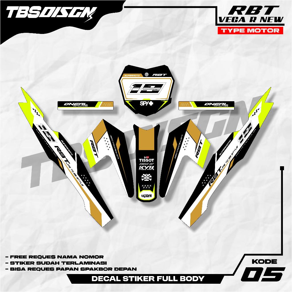 STIKER VEGA R NEW RBT ,STRIPING VEGA R NEW RBT, DECAL VEGA R NEW RBT,GTX