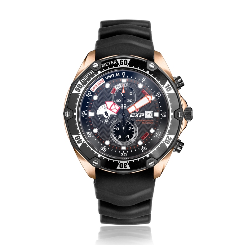 Jam Tangan Pria Expedition 3007 Rosegold Black MCRBRBA Original Garansi 1 Tahun Resmi