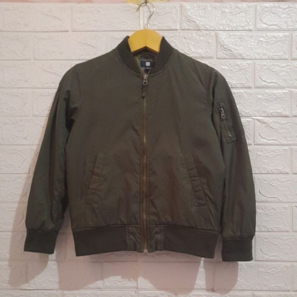 Jacket bomber military UNIQLO kids army size 140/LD 92 P 53