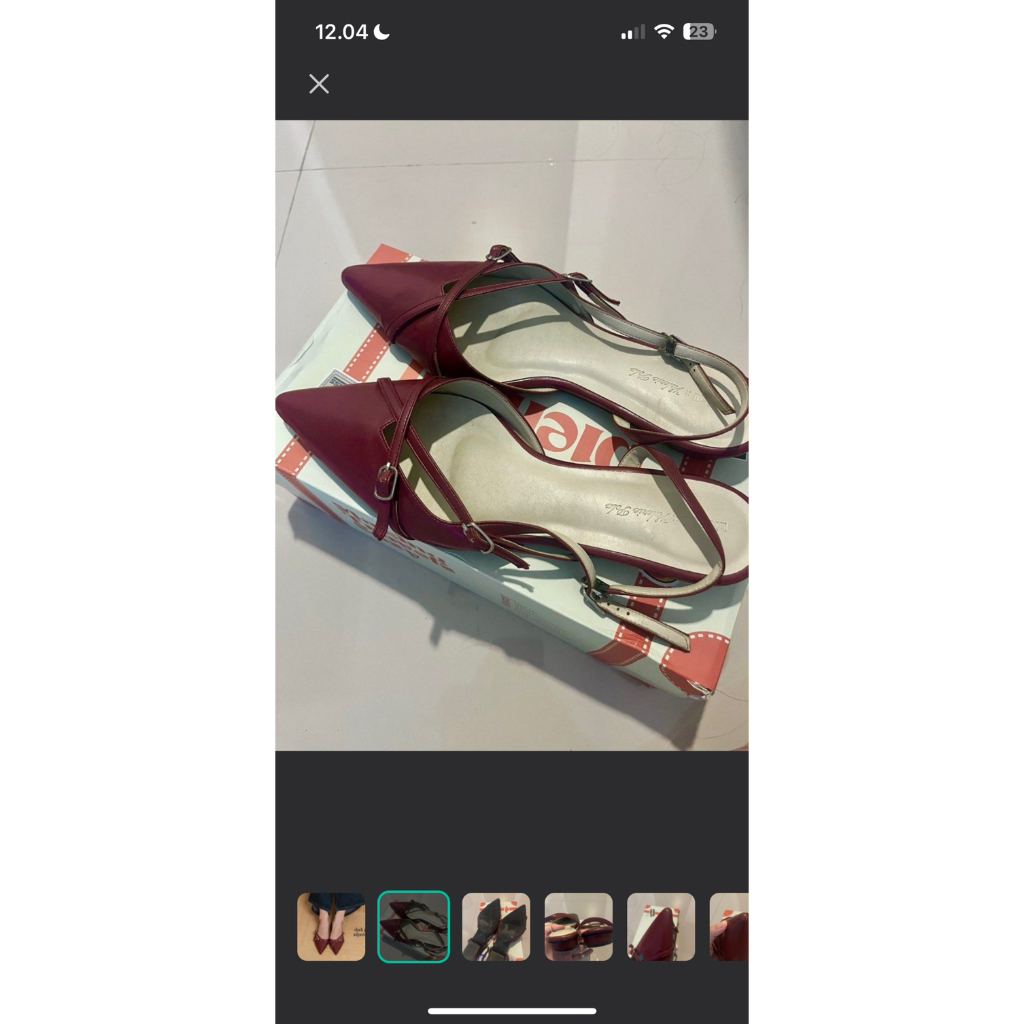 bien bali flats maroon