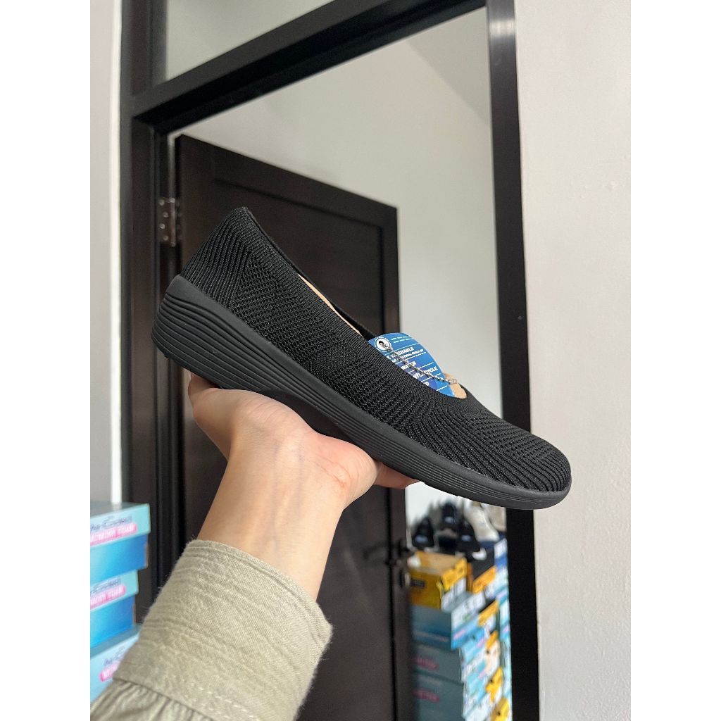 BEST SELLER SKECHERS MODERN COMFORT ARYA FANNCY YOU BLACK ORIGINAL 158987BBK