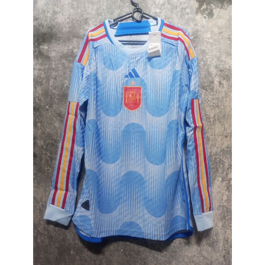 Jersey Spanyol 2022 Away Longsleeve Player Issue