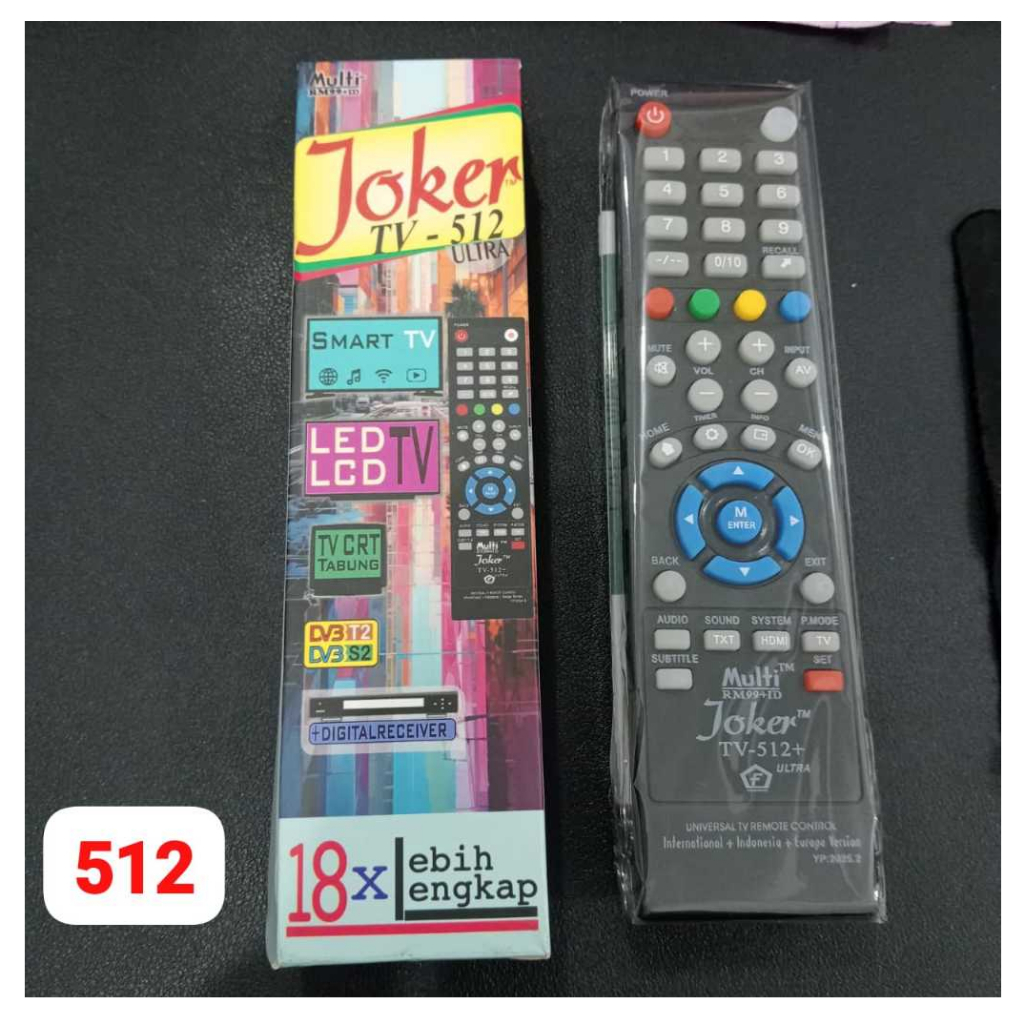 Remot TV Multi Universal Joker / Remote Serbaguna Joker Remote Joker LCD LED Tabung Digital Receiver