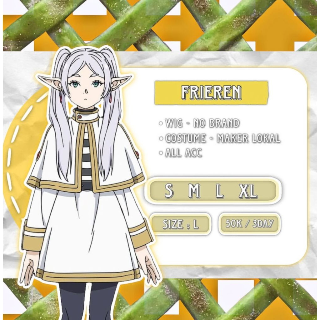 Rental Costume Cosplay Frieren