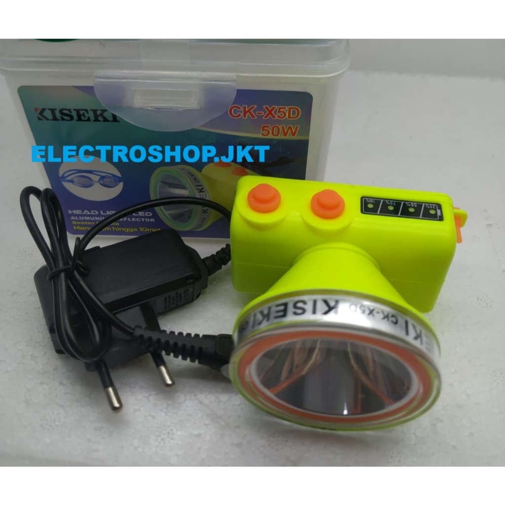 KISEKI SENTER KEPALA SELAM CK-X5D KISEKI 50W ,BONUS KACAMATA ,LAMPU LED 50 WATT
