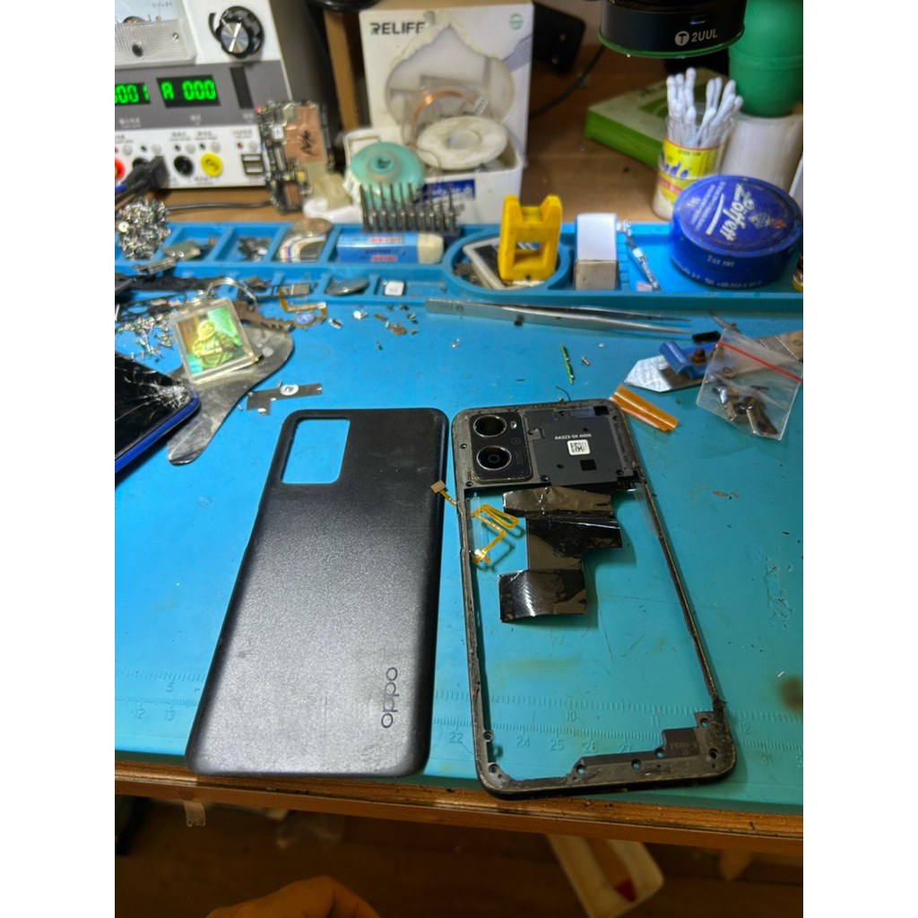 Tutup Belakang + Frame +Finger Print Oppo A96 Original Copotan