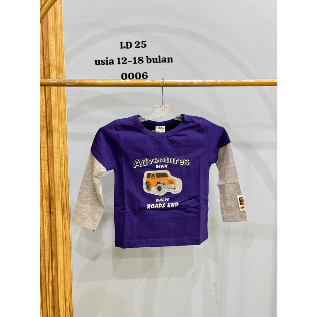 Kaos Panjang Anak Baby Boy Adventures Begin USON (100008)