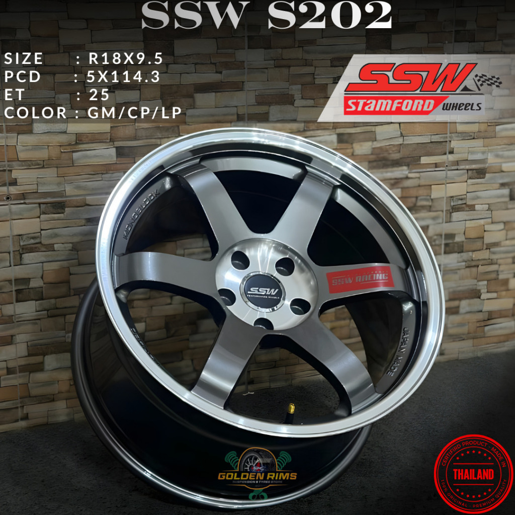 Velg Mobil Ssw S202 TE37 R18 Bisa Untuk Mobil Innova Reborn Zenix Venturer Dll