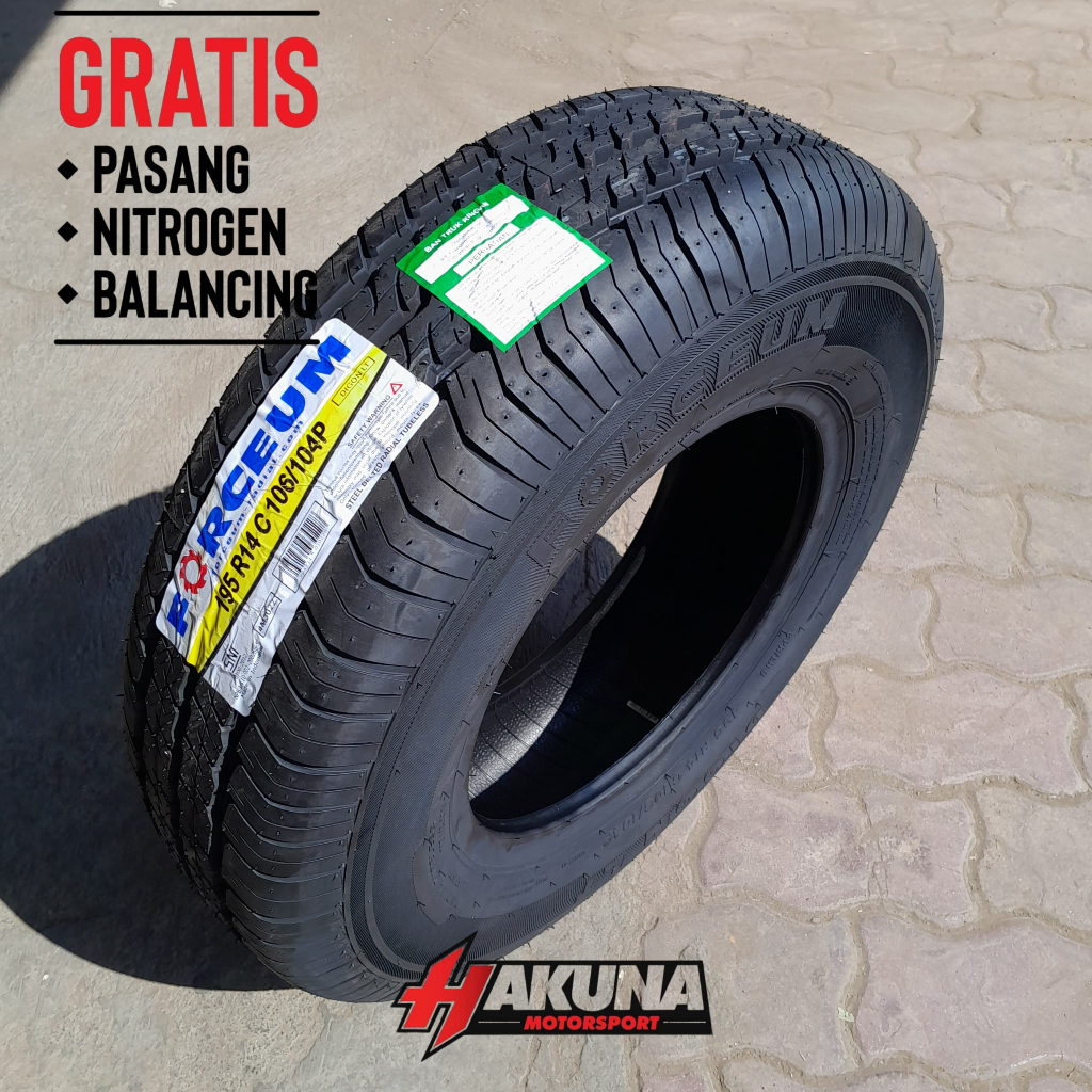 Ban mobil untuk muatan FORCEUM 195 R14 DIGON LT bahan karet dan kawat kuat untuk muatan