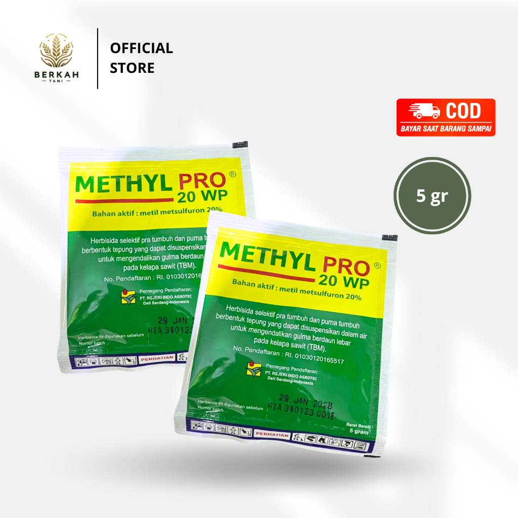 HERBISIDA Methyl Pro 20 WP 5g Metil Metsulfuron 20%