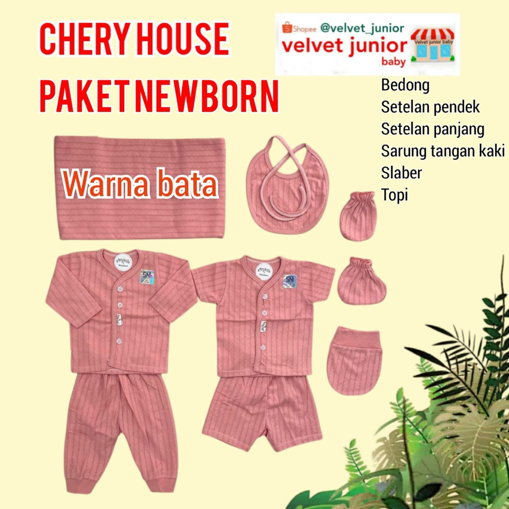 Velvet Junior / Chery House Baju Bayi Newborn Set