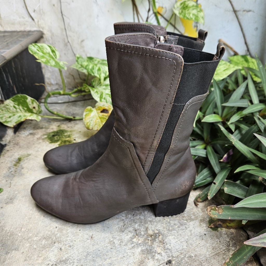 sepatu boots second wanita forleria second size 38(24cm)