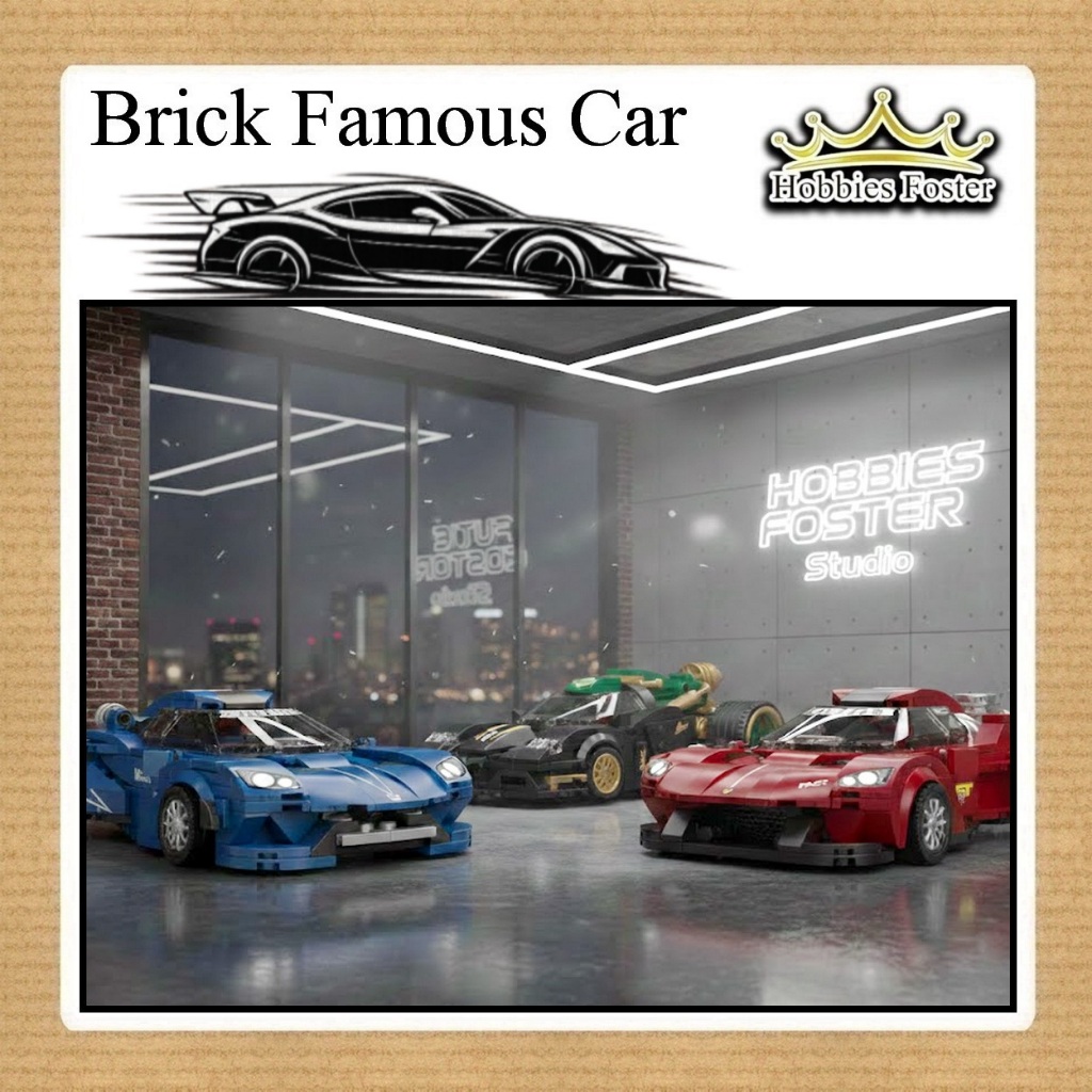 HBF DE COOL Miniatur Mobil Drag HOT ROD Hyper Super Sport Car / DECOOL - KC019 KC020 KC021 KC022