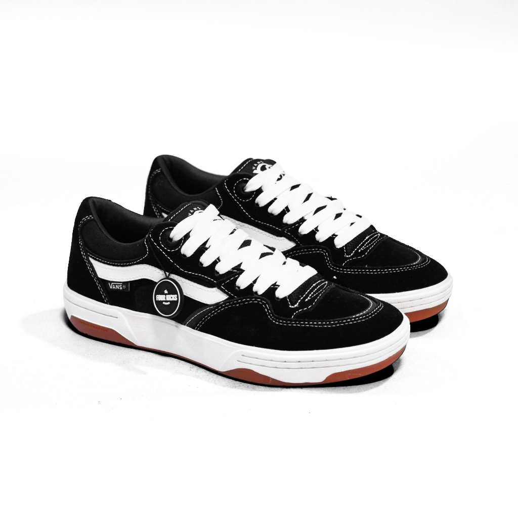 Vans Rowan Lifestyle Shoes 2 Black White Gum Unisex VN0A2Z3IBA2 - 100% ORIGINAL
