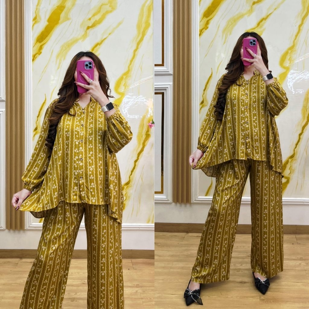 Vn Store Set Andini  || Setelan Rayon premium