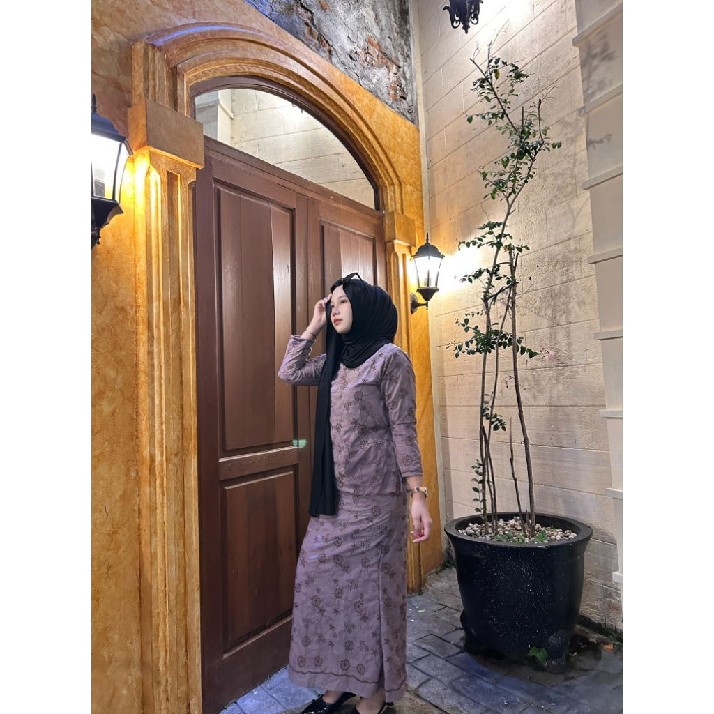 anaya kurung baju kurung, baju lebaran dres pesta kain premium