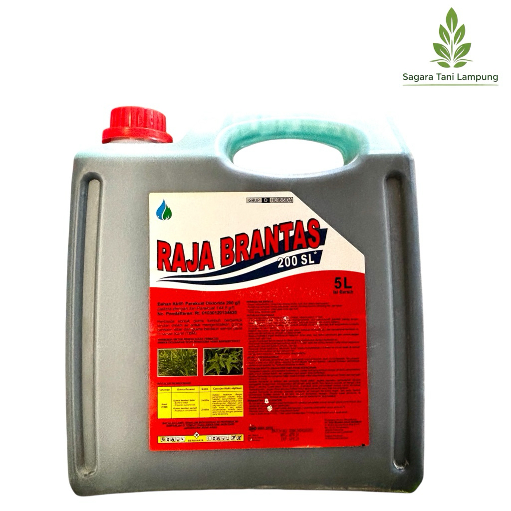 Herbisid RAJA BRANTAS 200SL Kemasan 5 Liter - Herbisida Pembakar Raja Brantas 5 Liter
