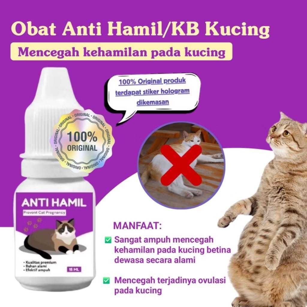 OBAT ANTI HAMIL KUCING 15ml OBAT KB KUCING - SALE