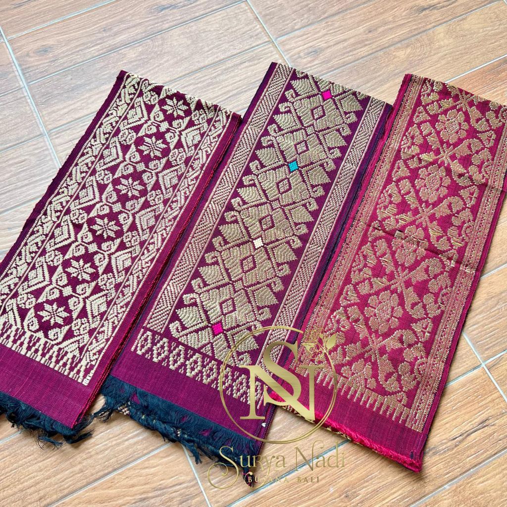 Selendang obi songket bali | Selendang bali asli 20 cm