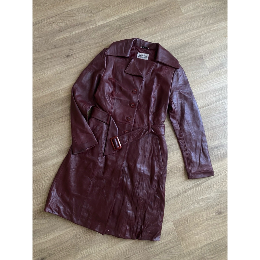 “SOUTH POLE COLLECTION” LONG/COAT LEATHER JACKET | OUTER