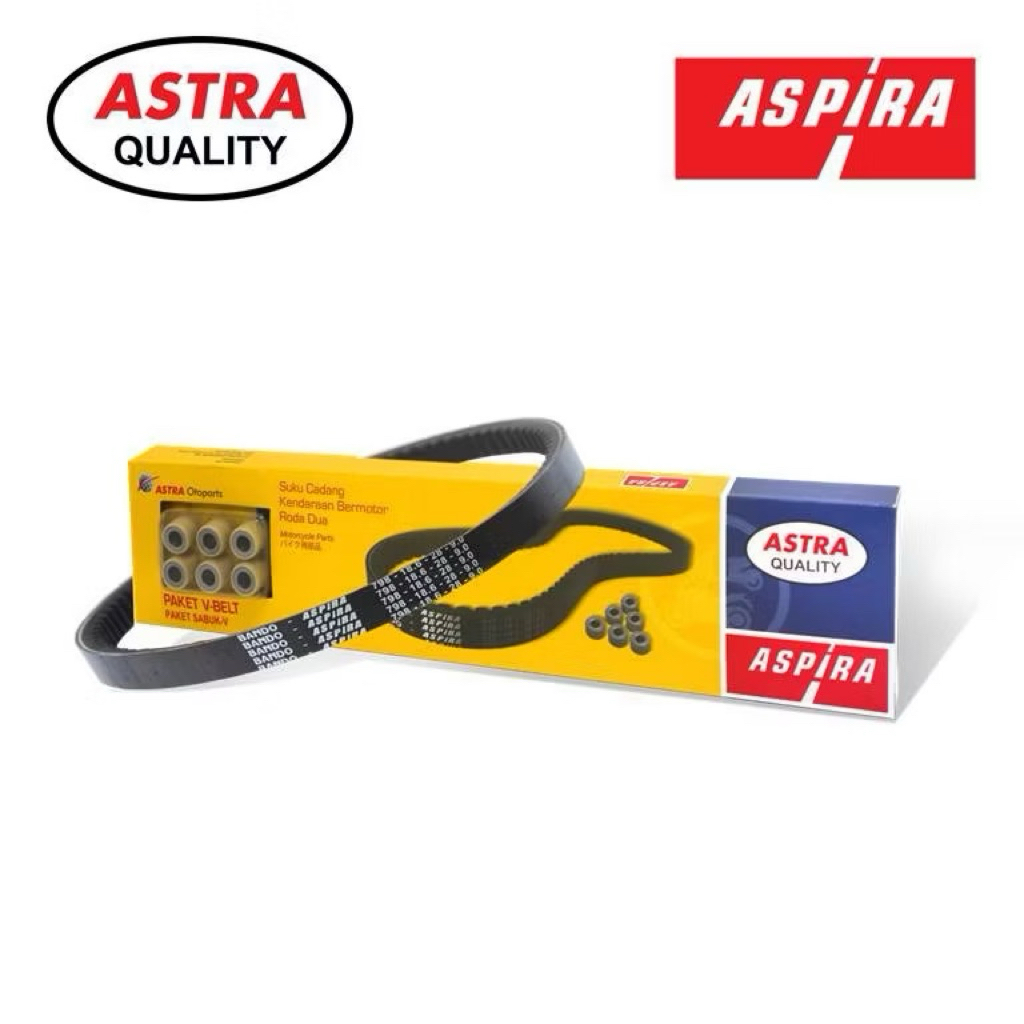 Paket V-Belt Aspira Astra (V-Belt Kit) untuk motor HONDA BEAT FI, VARIO FI, SCOOPY FI,SPACY FI