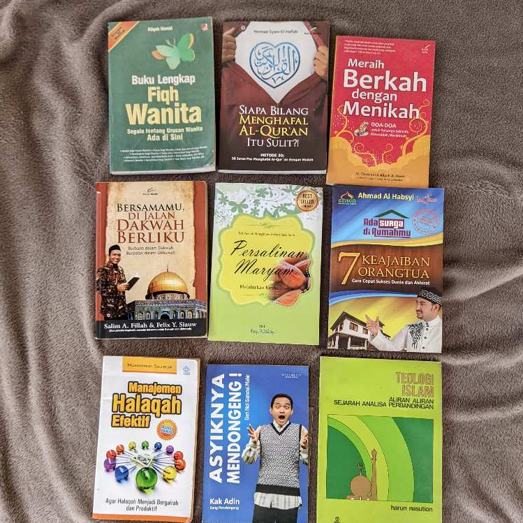 Buku Preloved Original Fiqih Wanita, Bukan Untuk Dibaca, Ensiklopedia Islam, Persalinan Maryam, Teol