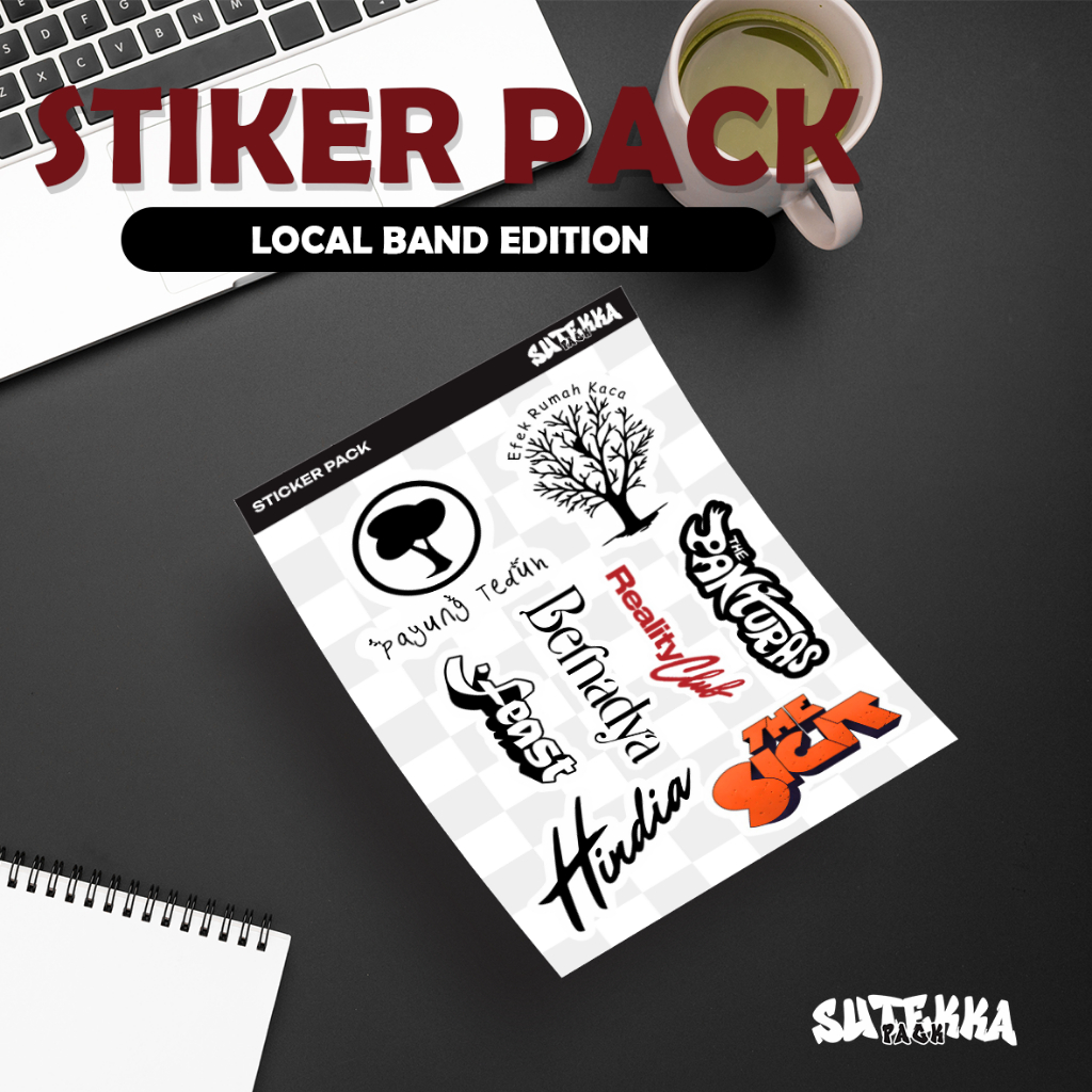 STICKER PACK BAND LOCAL / STICKER MUSIC BAND / STICKER AESTHETIC