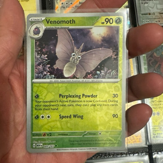 Venomoth 049/165 Rev Holo - Kartu Pokemon English