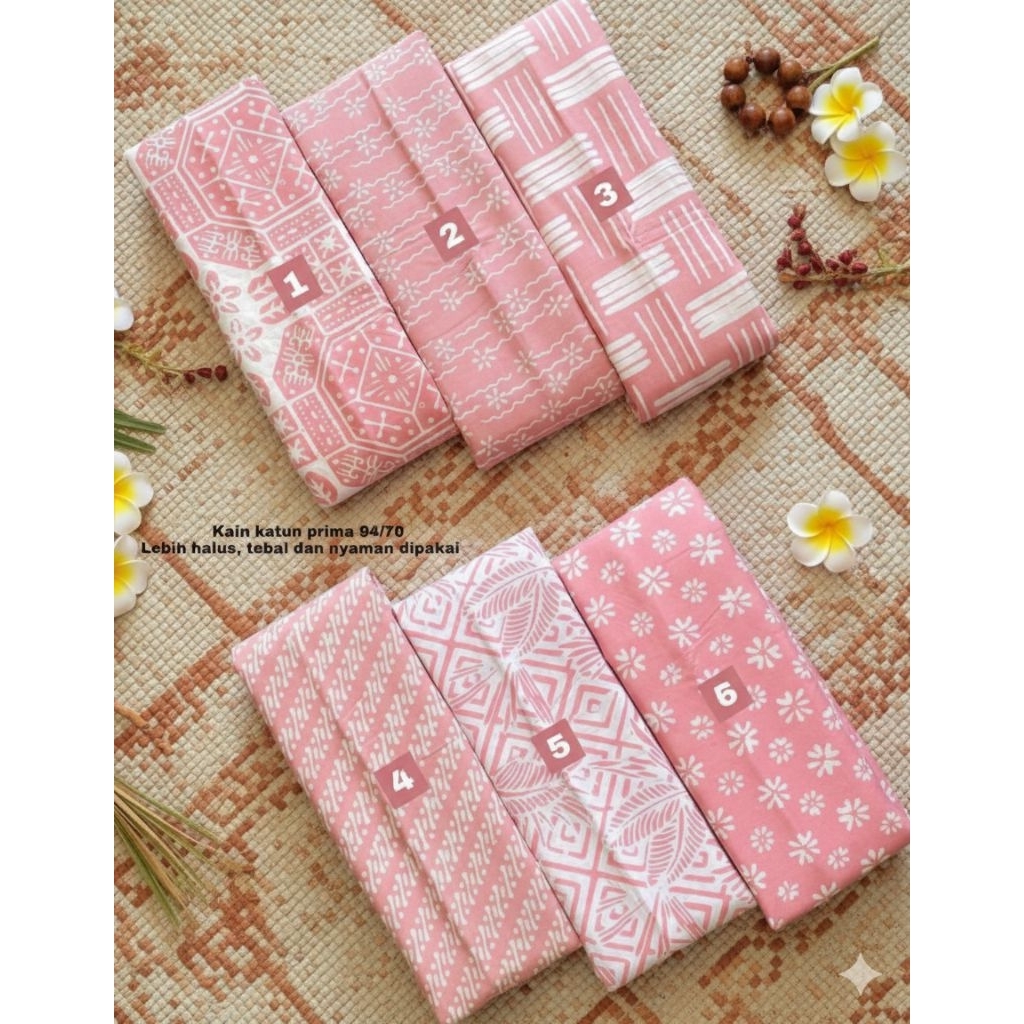 Kain Batik Pink Pastel Batik Pink Pastel Bahan Batik Pink Kain Batik Cap Bahan Batik Cap Kain Batik 