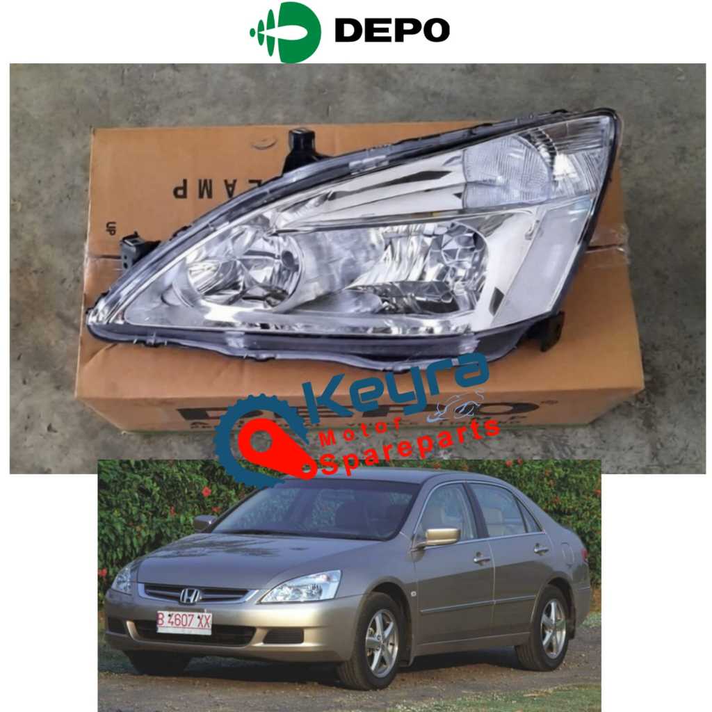 REFLEKTOR LAMPU DEPAN HONDA ACCORD 2003 ORI DEPO