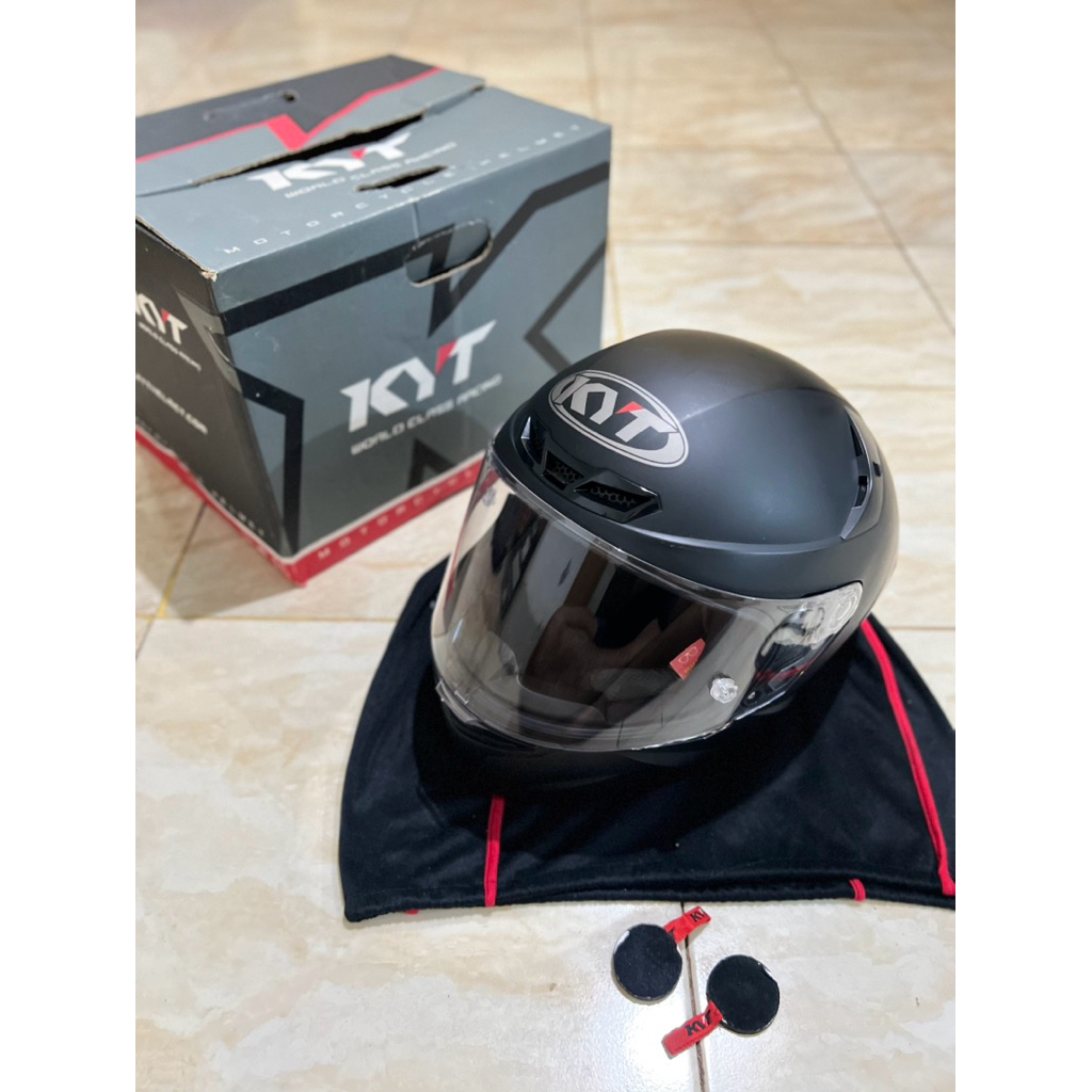 Helm KYT TT Course Black Doff Size L (Second)