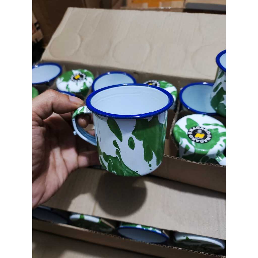Cangkir Jadul Mug Blirik Enamel 7cm