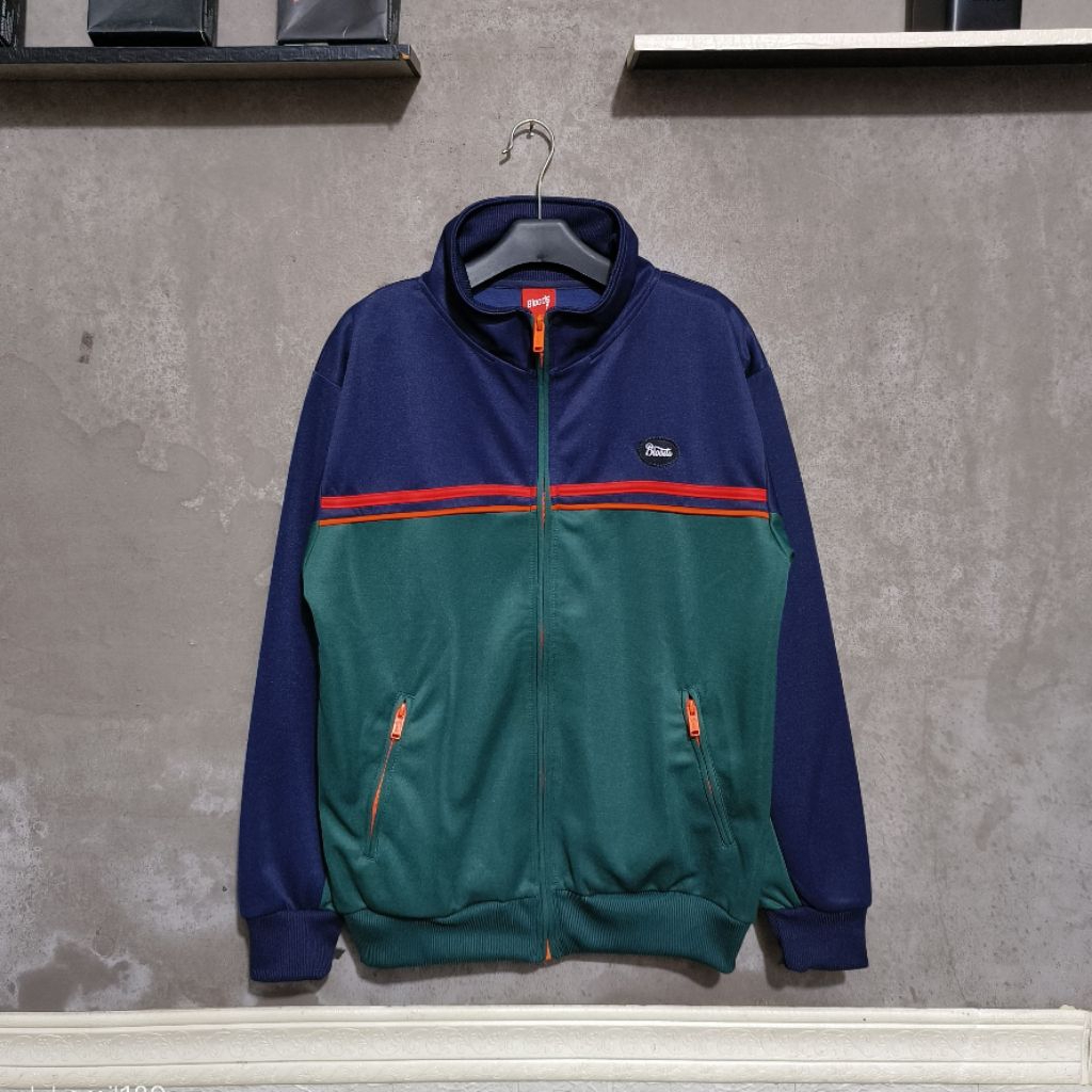 HOODIE TRACKTOP BLOODS METHOD NAVY GREEN ORIGINAL.