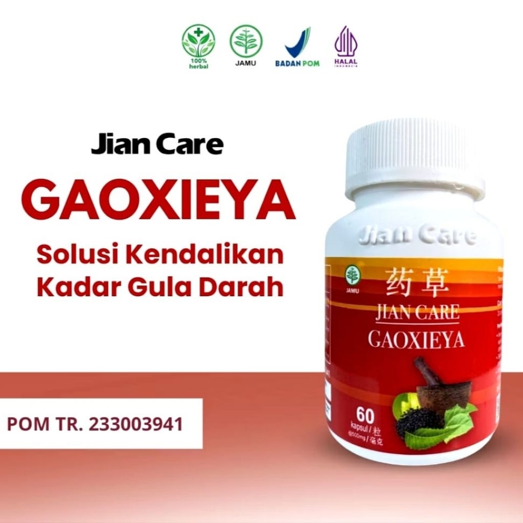 J-i-a-n C-a-r-e G-a-o-x-i-e-y-a - Obat Herbal Kapsul Mengatasi Diabetes Original