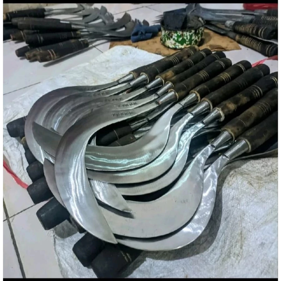 Alat Potong Rumput Dan Ranting Baja Asli Alat Pertanian Arit Sabit Rumput Super Tajam Ori Bintang Li