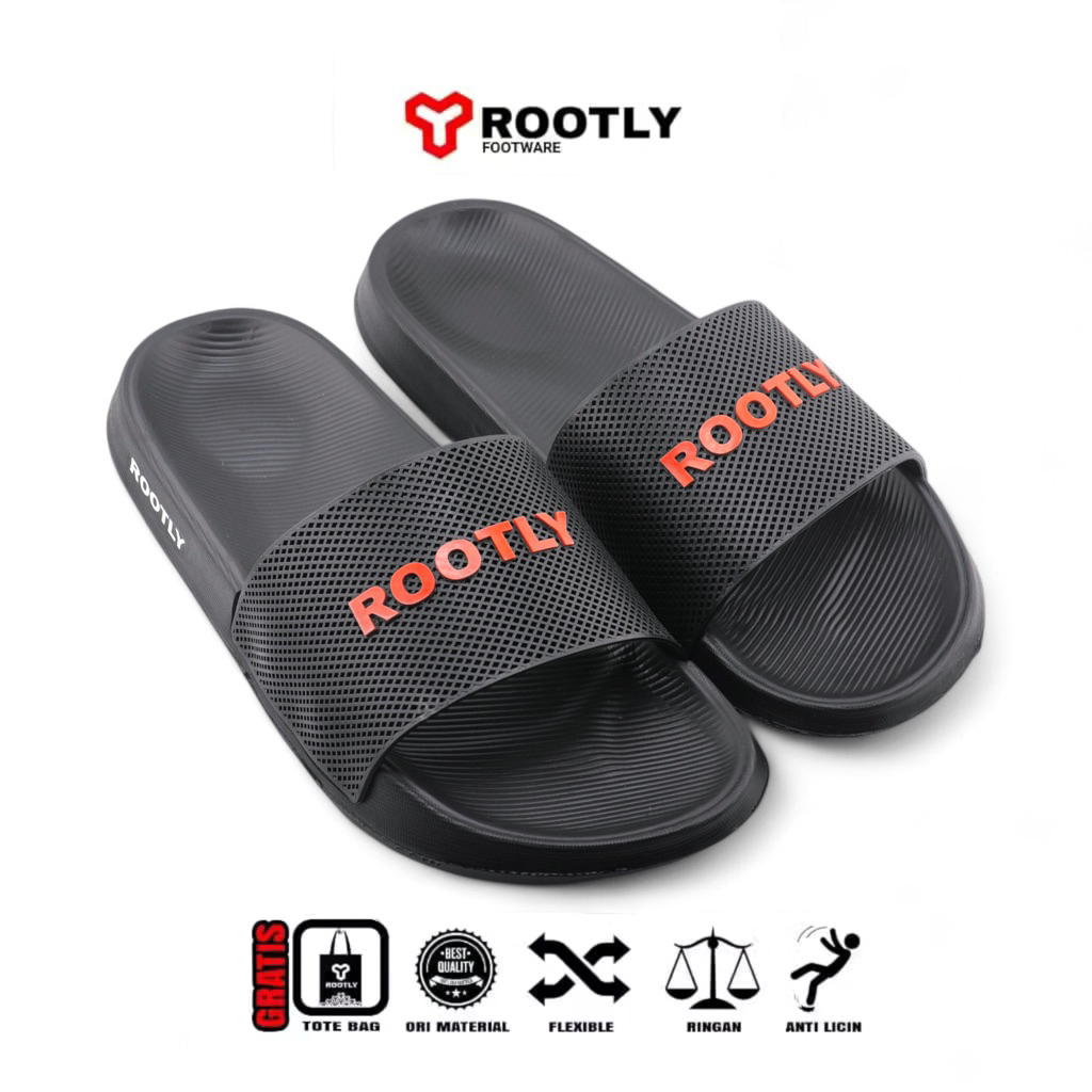 Rootly - Sandal Slide Pria wanita Unisex Embos Sol Phylon